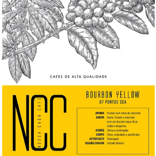Café Bourbon Yellow / Fermentação Anaeróbica - FAZENDA IRMÃS PEREIRA (CARMO DE MINAS- MG)